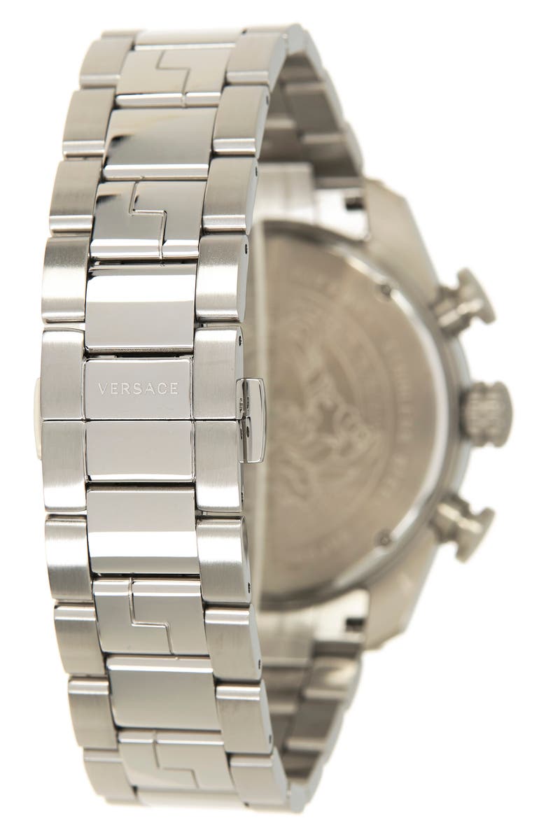 Versace Chronograph Stainless Steel Bracelet Watch, 44mm, Alternate, color,