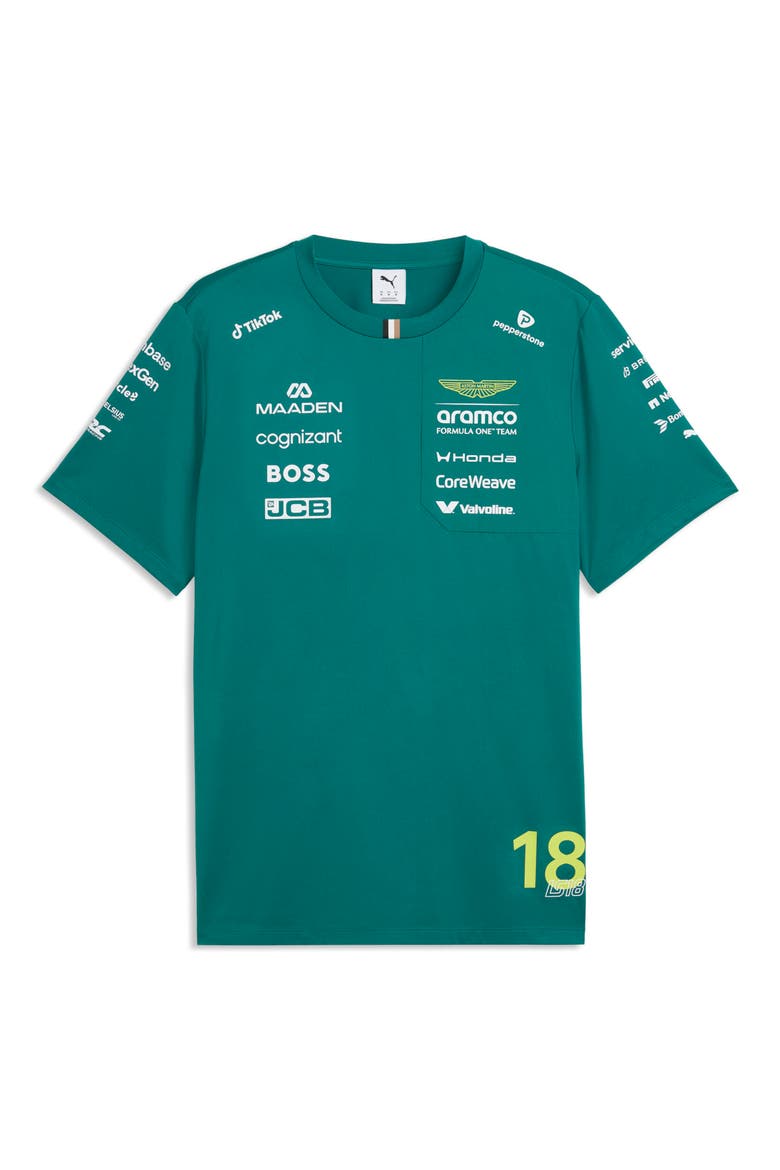 AMF1 Graphic Stroll Replica T-Shirt, Alternate, color, GREEN LUX