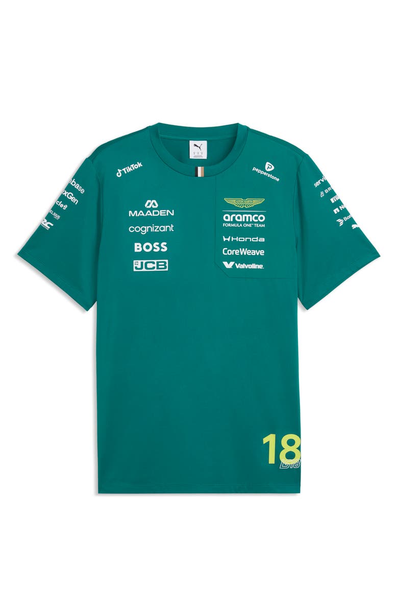 PUMA AMF1 Graphic Stroll Replica T-Shirt, Alternate, color, Green Lux