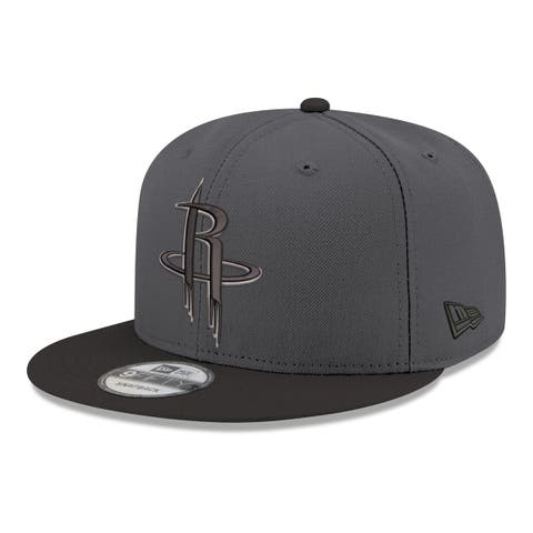 Men's New Era Gray/Black Houston Rockets Logo 2-Tone 9FIFTY Snapback Hat