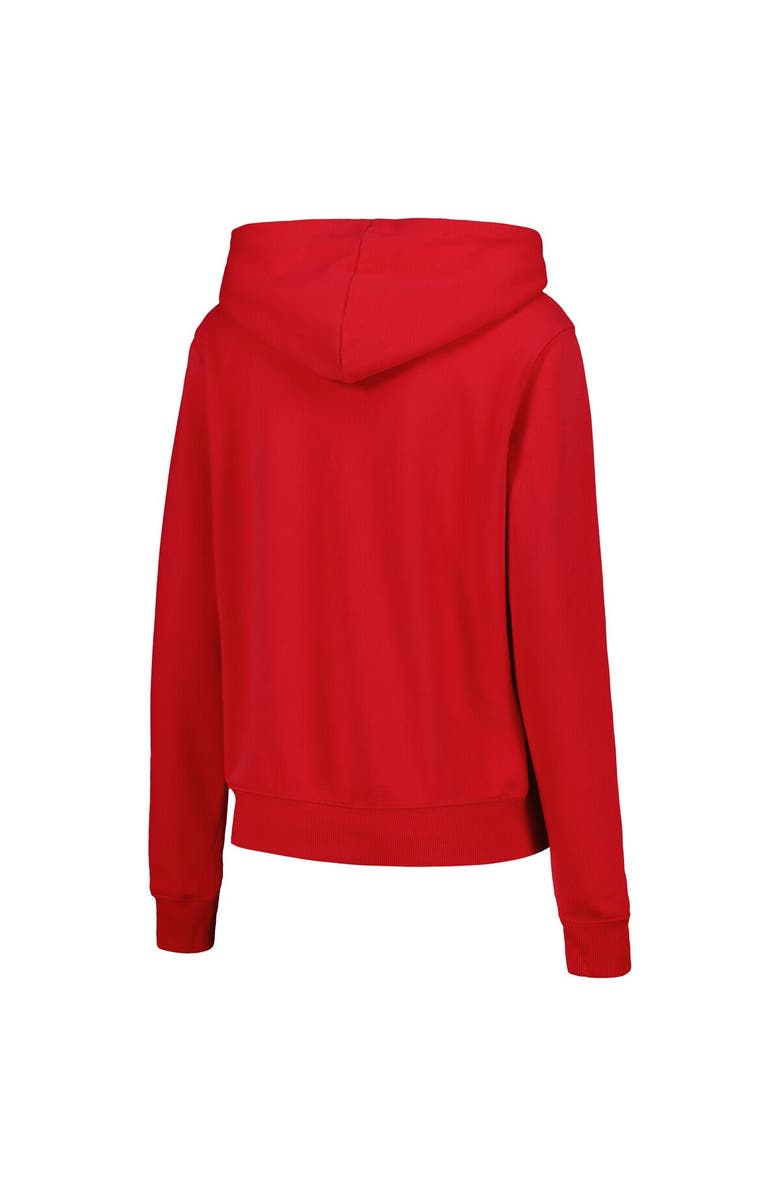 COLOSSEUM Women's Scarlet Ohio State Buckeyes Arch & Logo 1 Pullover Hoodie, Alternate, color, 