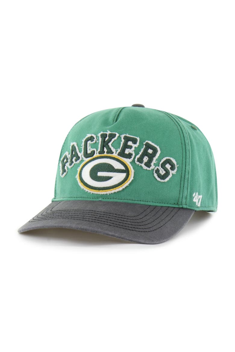 Men's '47 Green Green Bay Packers  Calderwood Well Worn Hitch Adjustable Hat, Alternate, color, Green