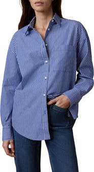 Faherty Coastal Relaxed Organic Cotton Button-Up Shirt