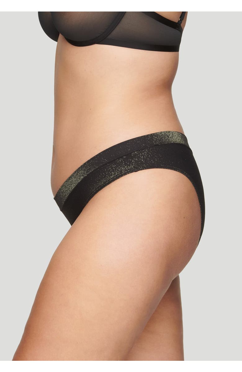 CUUP The Bikini Lurex, Alternate, color, Black Sparkle