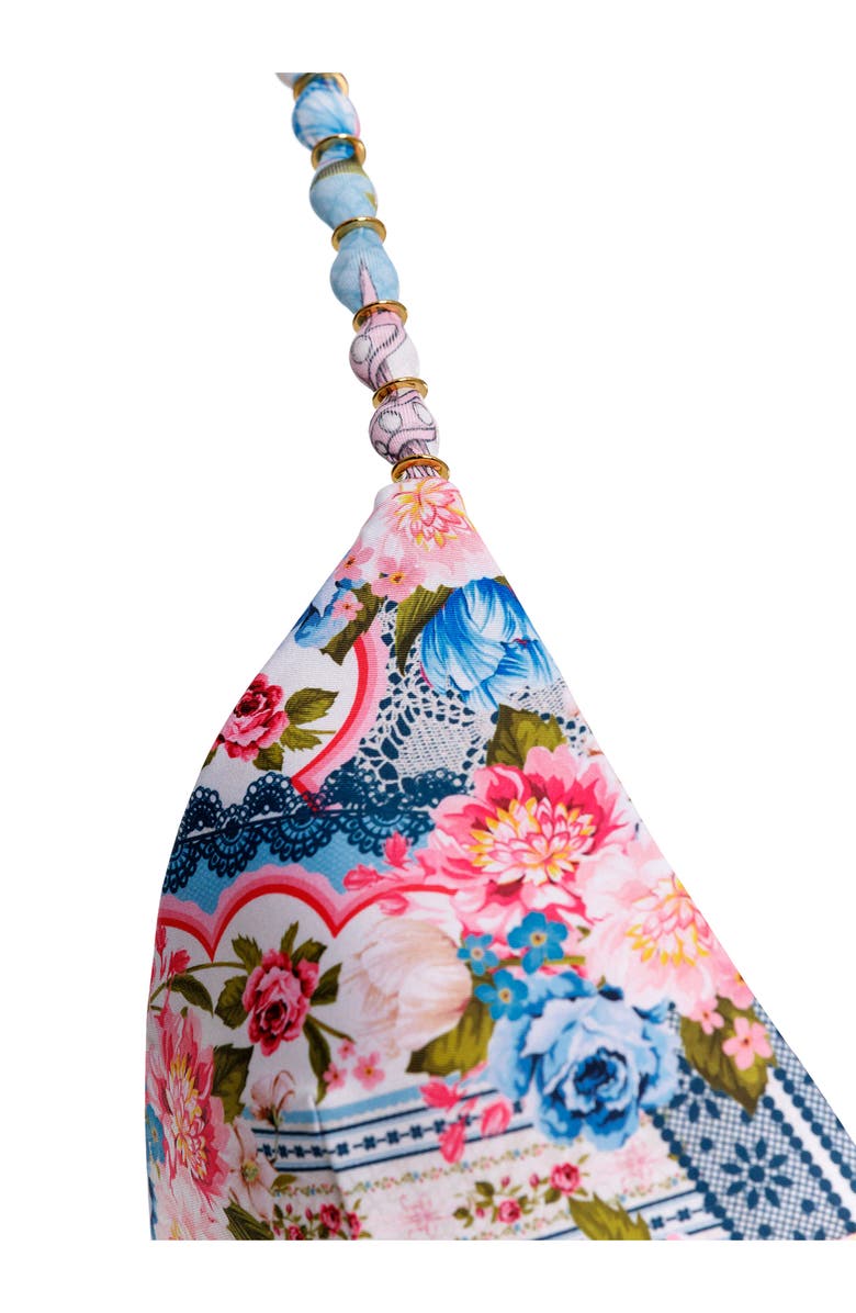 Agua Bendita Belle Meraki Bikini Top, Alternate, color, Pink Multicolor