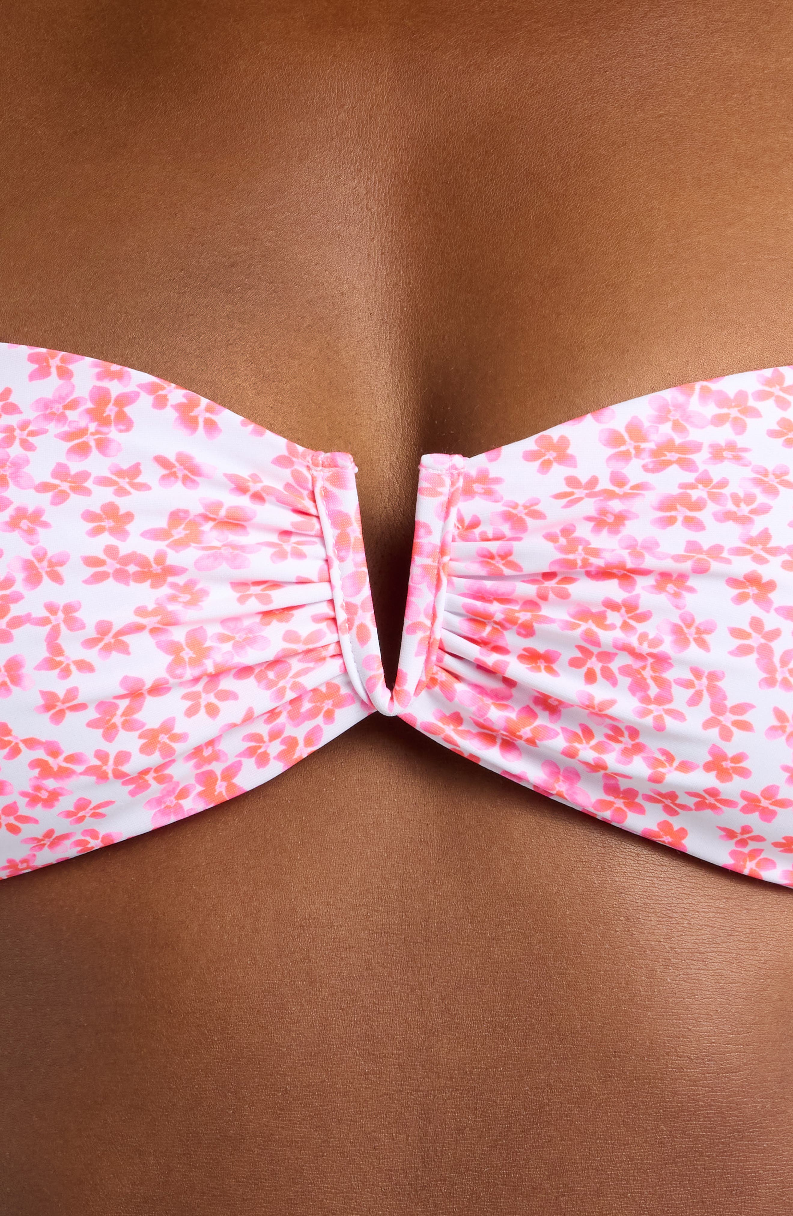 v wire bandeau bikini top