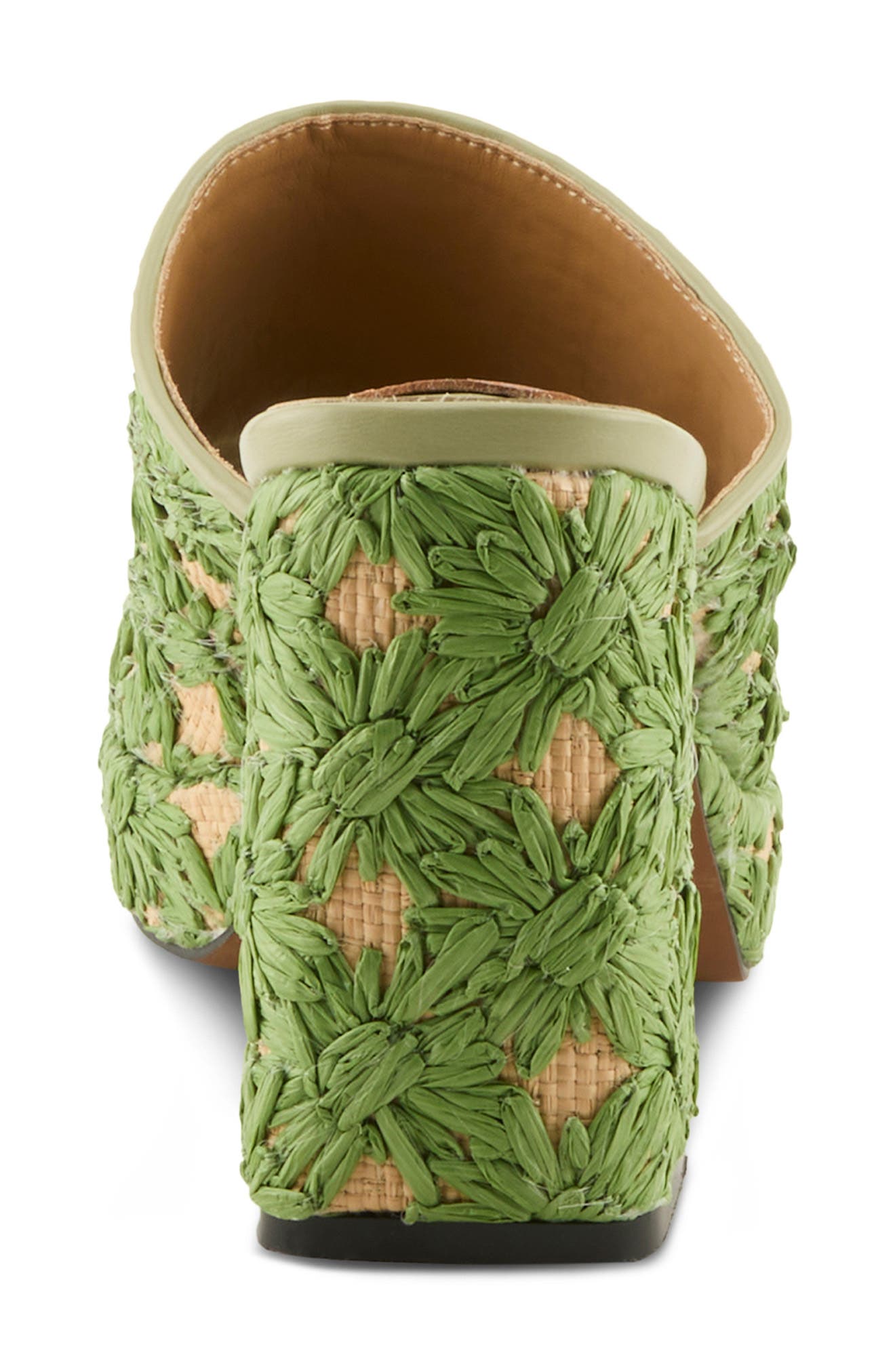 AZURA BY SPRING STEP Mustbeluv Platform Slide Sandal, Alternate, color, Green Multi