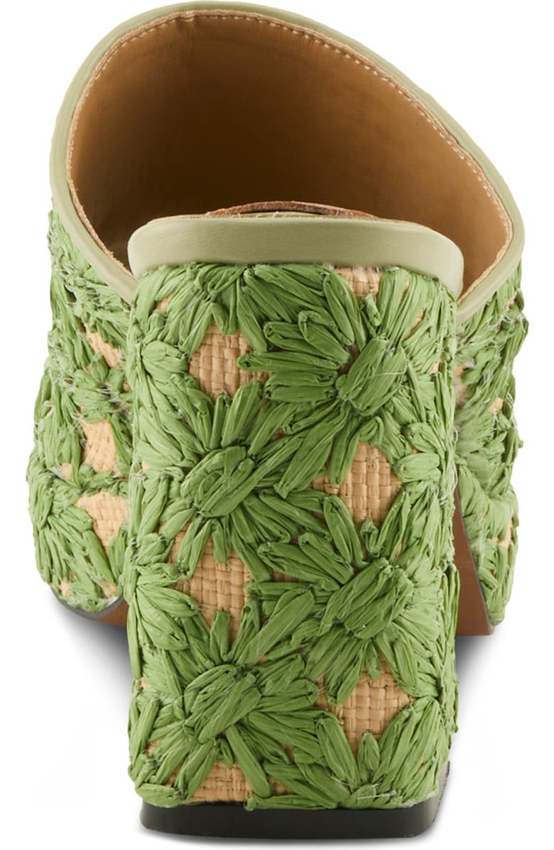 AZURA BY SPRING STEP Mustbeluv Platform Slide Sandal, Alternate, color, Green Multi