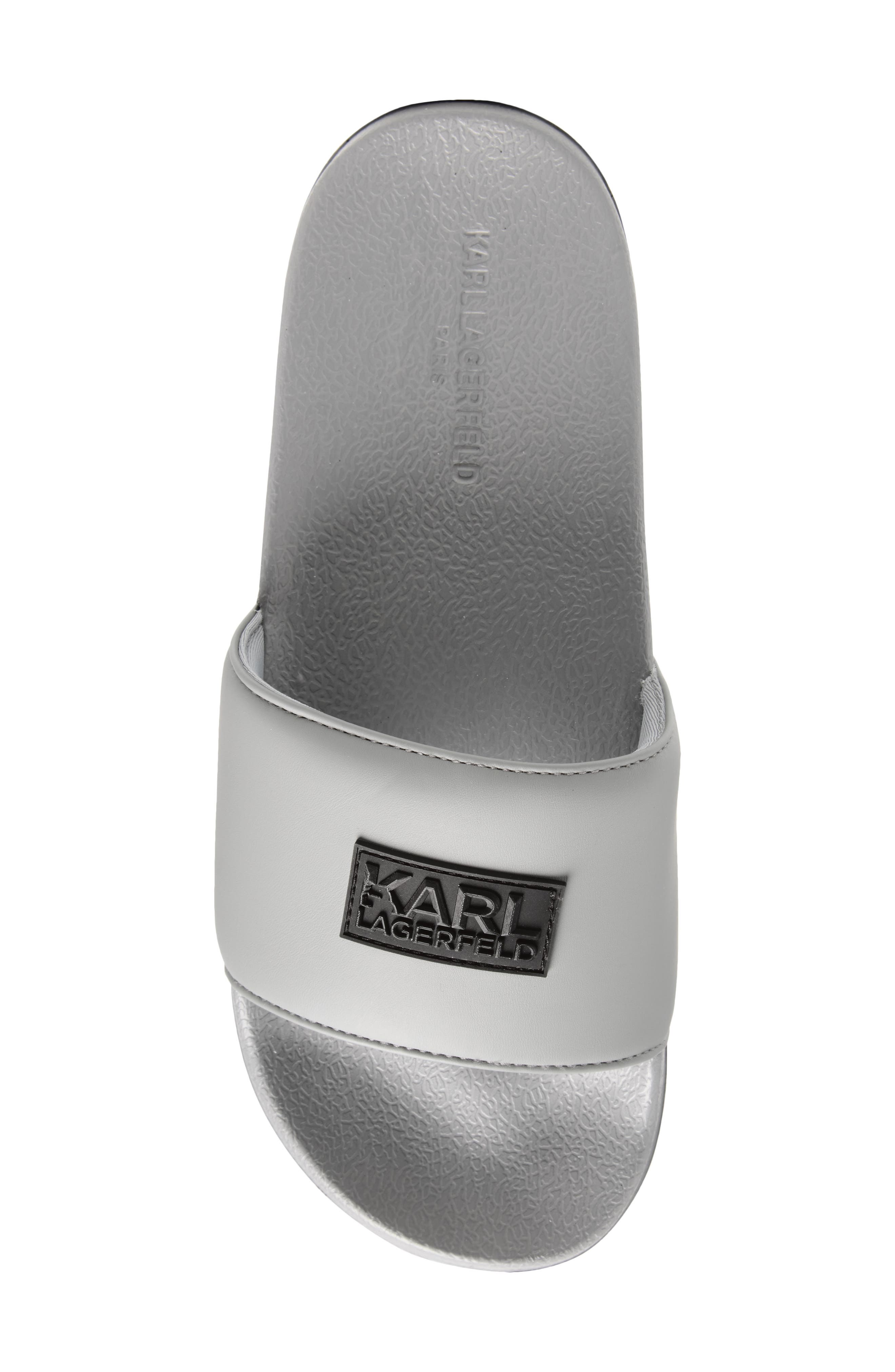KARL LAGERFELD PARIS Paladin-Banded Recovery Slide, Alternate, color, Light Grey