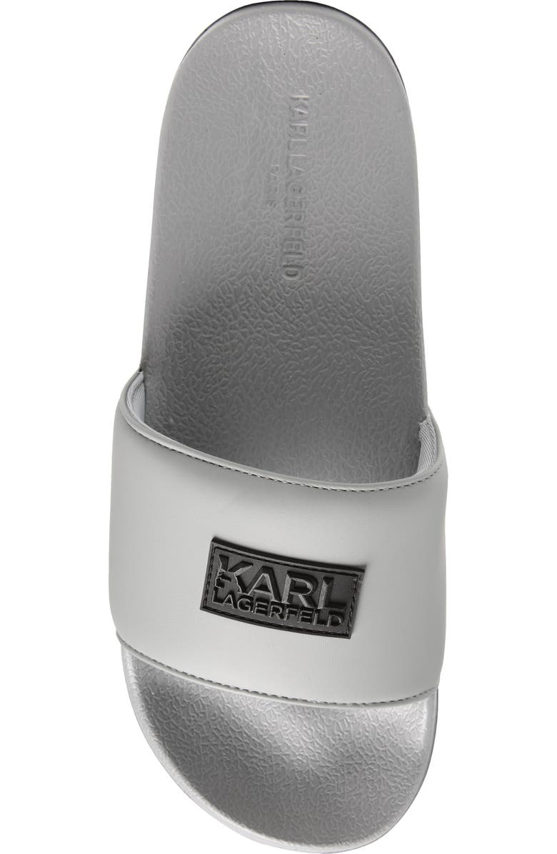 KARL LAGERFELD PARIS Paladin-Banded Recovery Slide, Alternate, color, Light Grey