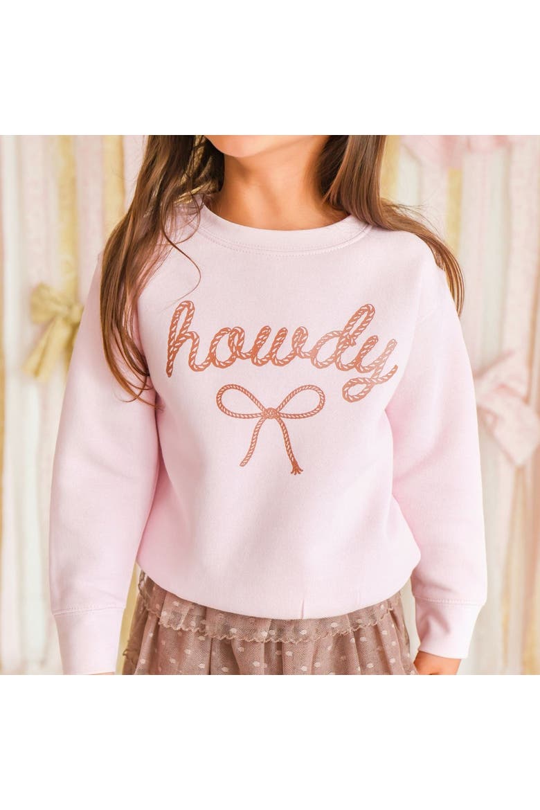 Howdy Darling Western Sweatshirt, Alternate, color, Ballet Pink
