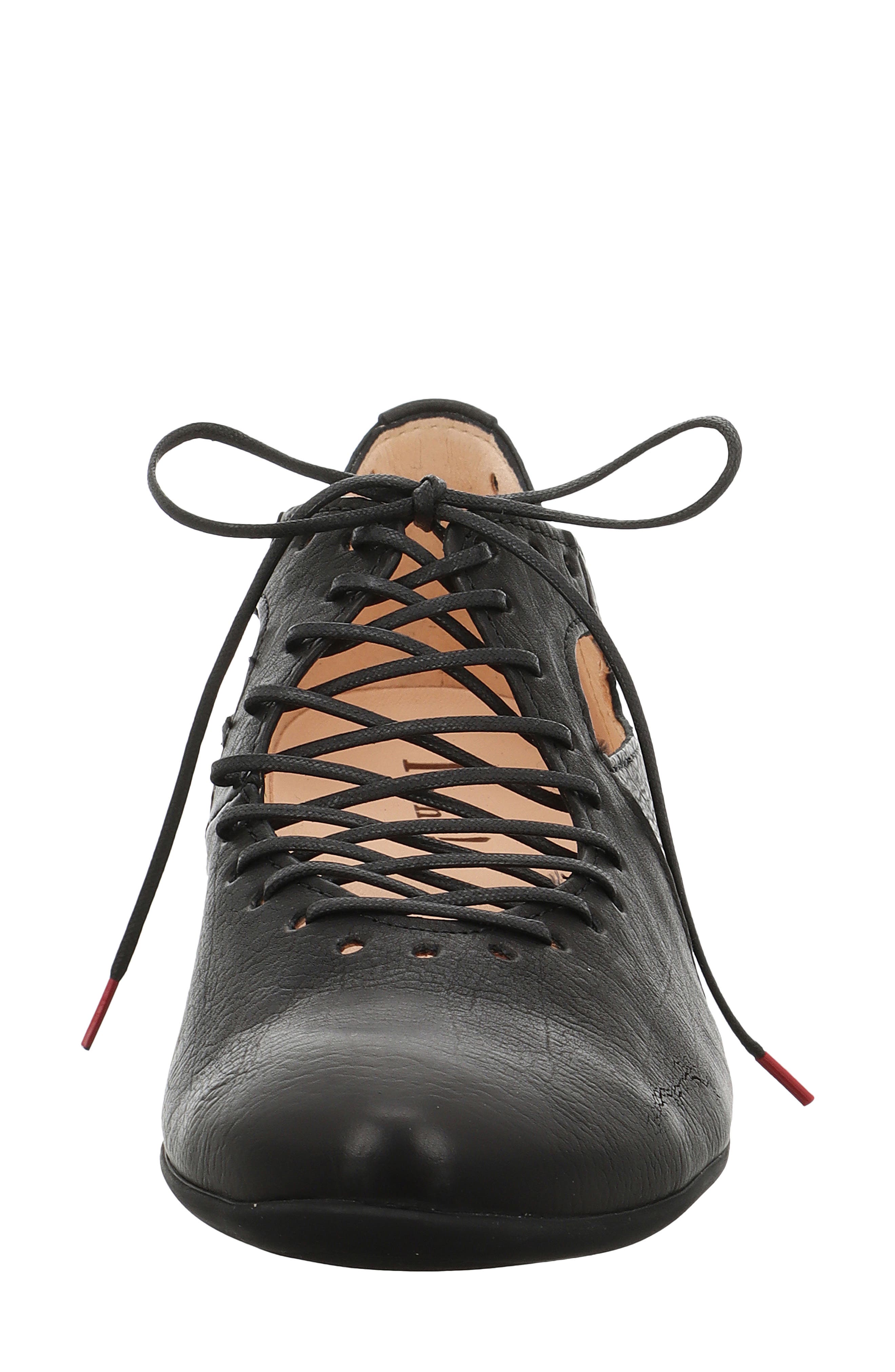 Think! Guad Lace-Up Flat, Alternate, color, Black