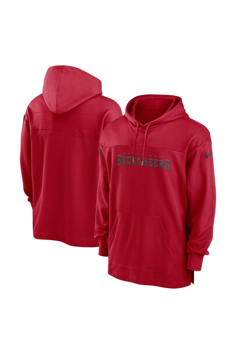 Men's Nike  Red Tampa Bay Buccaneers 2023 Sideline Lightweight Performance Hooded Top, Main, color, Red