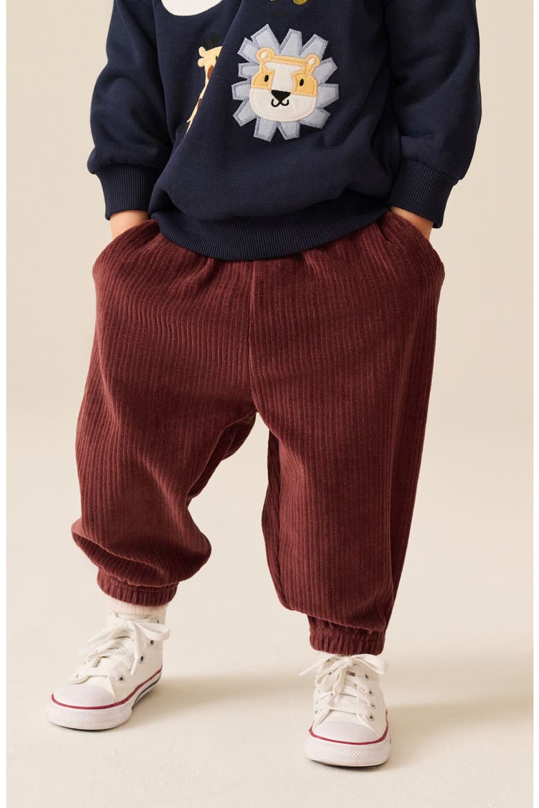 Kids' Corduroy Joggers, Alternate, color, RED