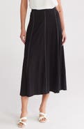 Halogen® Paneled Midi Skirt
