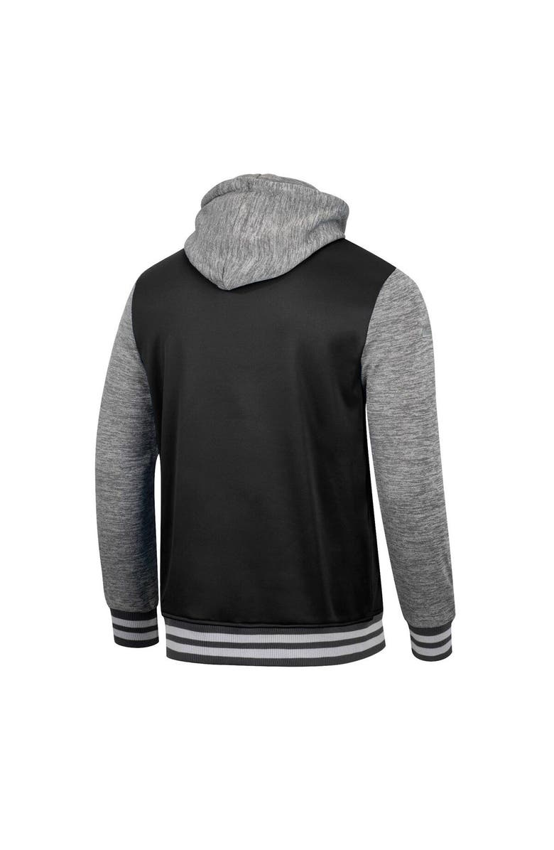 COLOSSEUM Men's Colosseum Black Iowa Hawkeyes Robinson Hoodie Full-Snap Jacket, Alternate, color, 