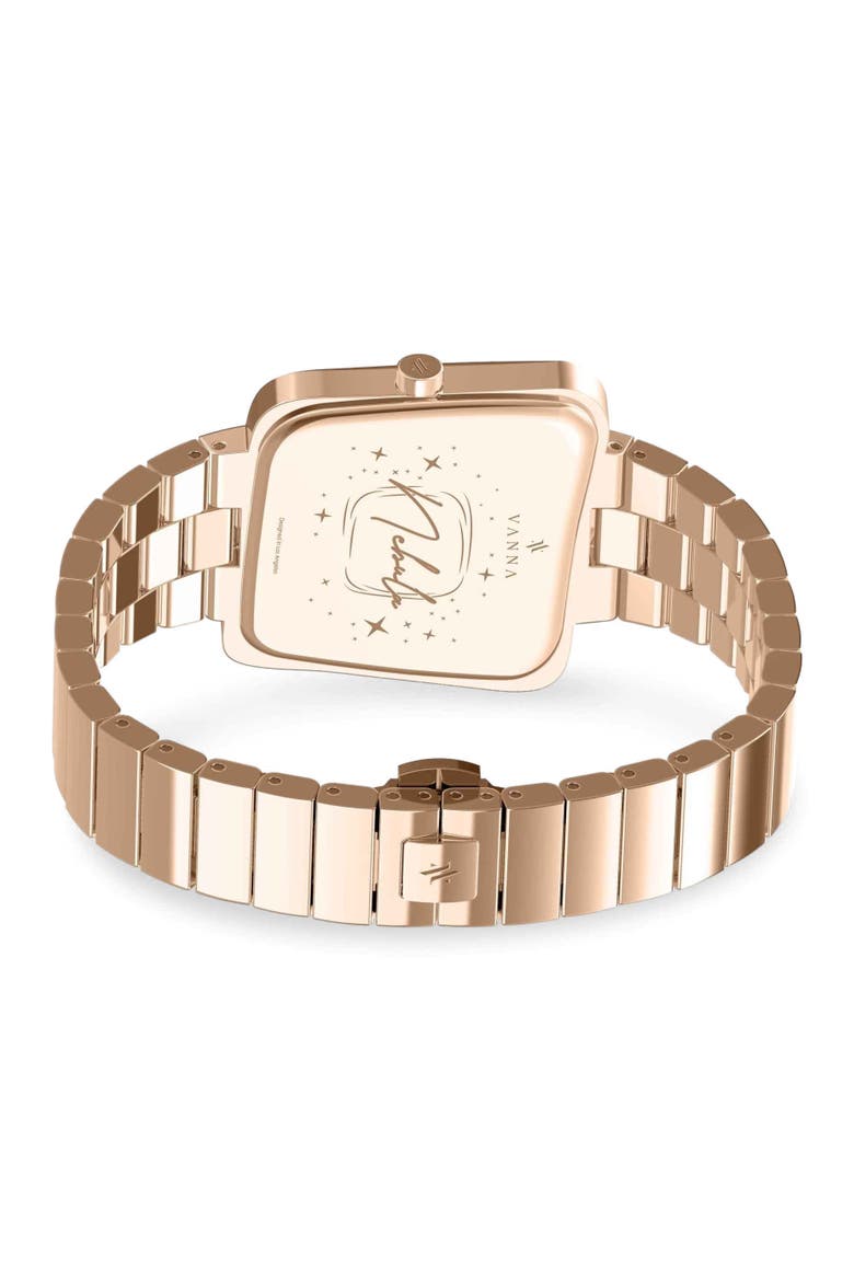 Nebula Gemstone Watch, Alternate, color, Blue Sandstone-Rose Gold