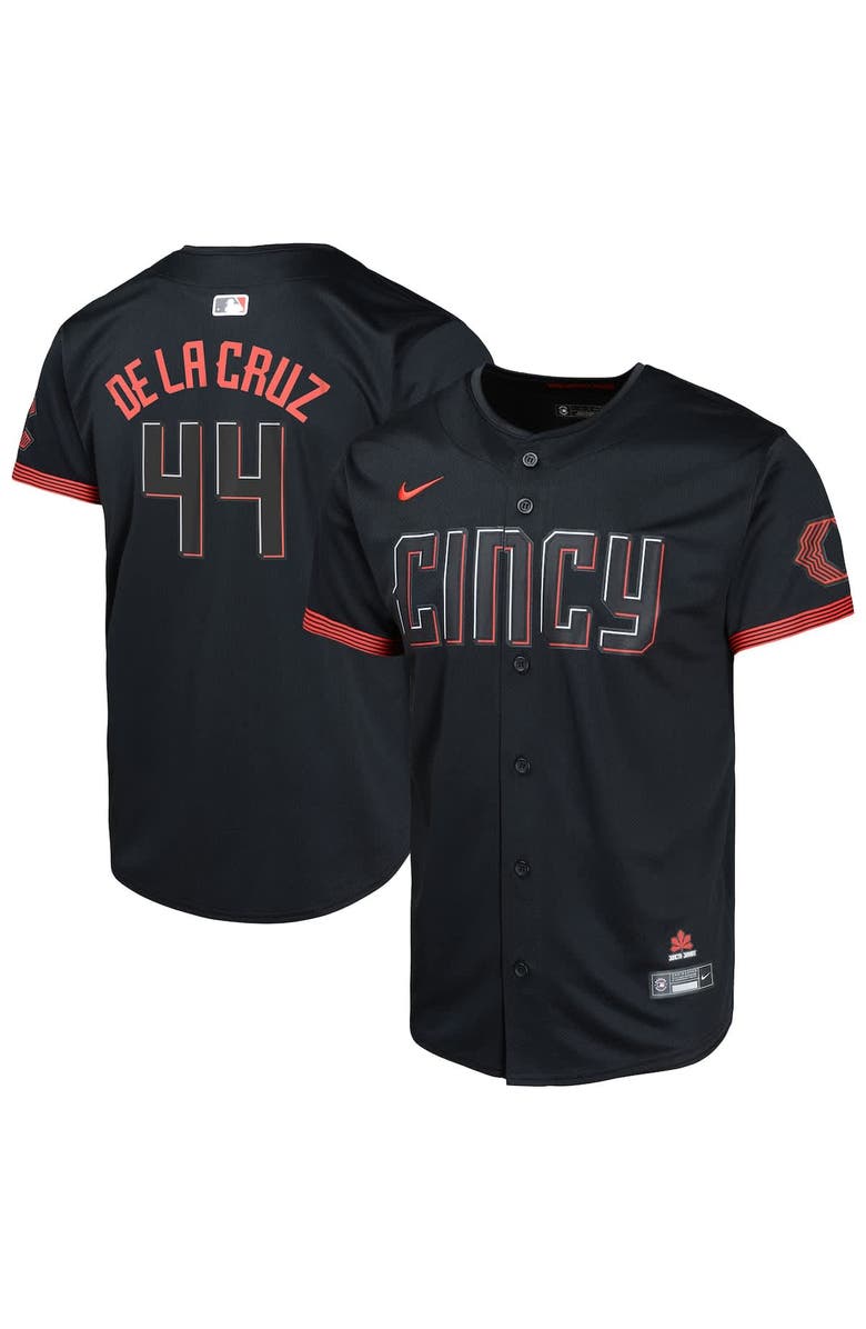 Nike Youth Nike  Black Cincinnati Reds City Connect Limited Jersey, Alternate, color, 