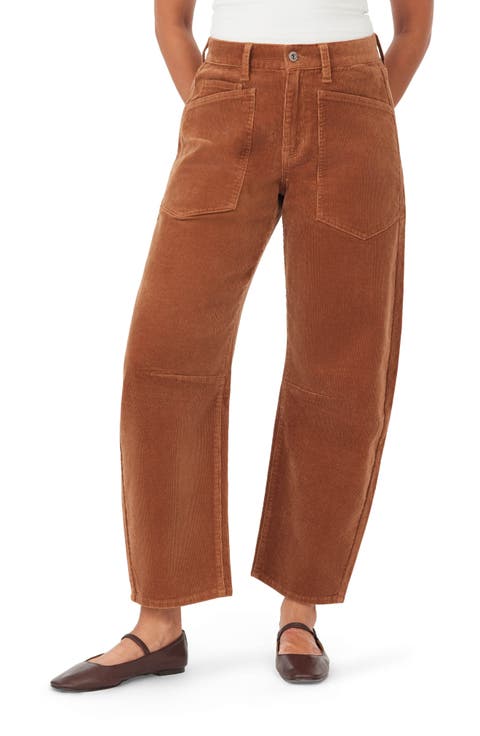 Barrel Leg Ankle Pants
