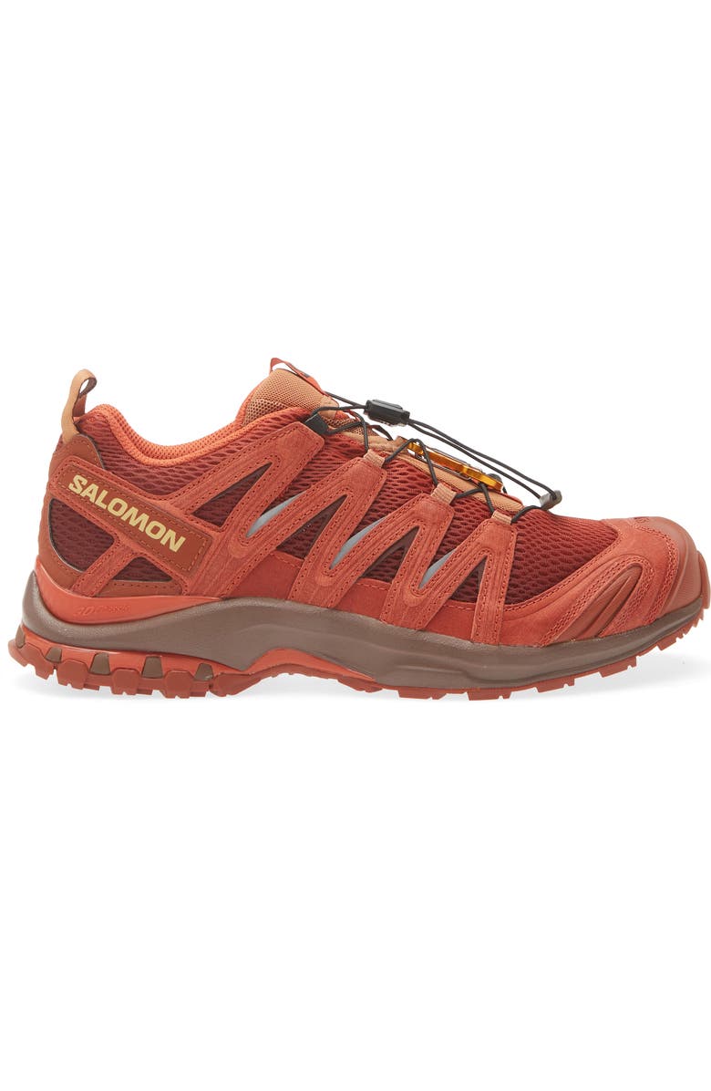 Salomon XA Pro 3D Red Ashes Trail Sneaker, Alternate, color, Pecan Brown/ Chili/ Mustang
