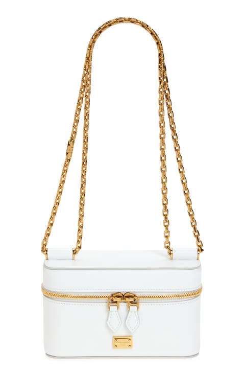 Sicily Leather Vanity Case Crossbody Bag