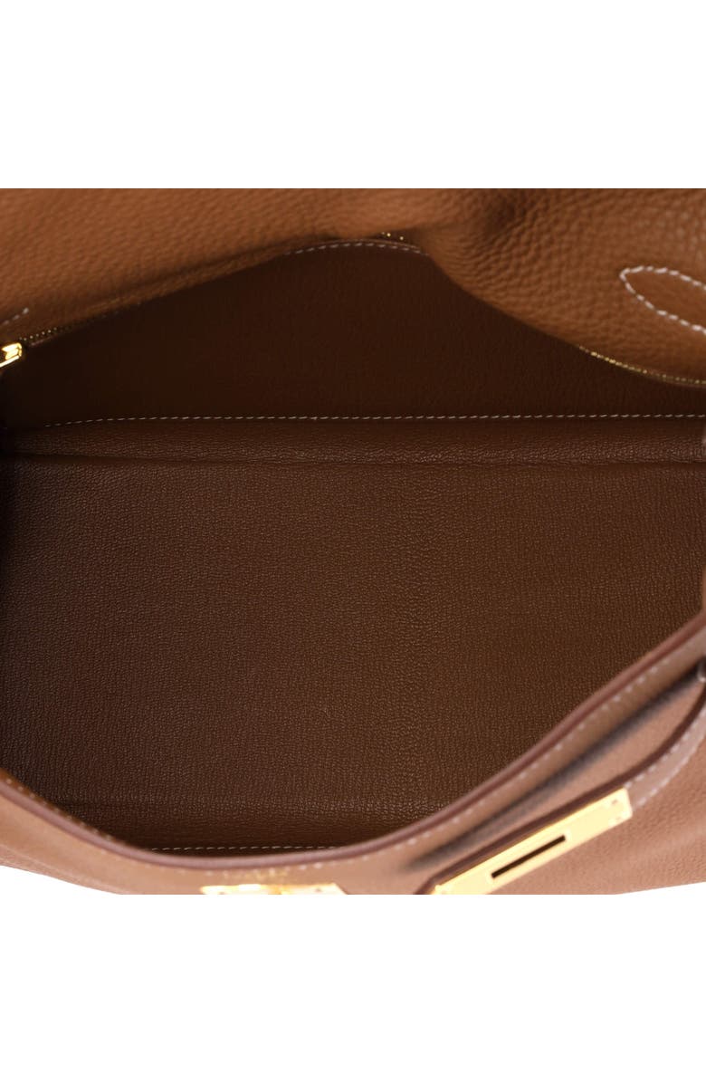 Pre-Owned Hermes Kelly Handbag Brown Togo with Gold Hardware 28, Alternate, color, Gold