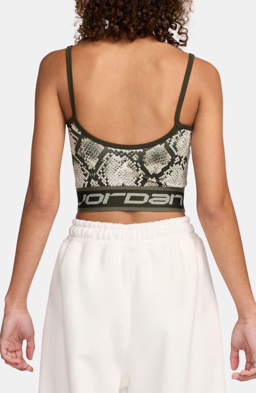 JORDAN JORDAN SPORT SNAKE PRINT CROP TANK