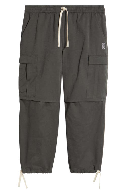 Standard Issue Pd Drawstring Cargo Pants In Vintage Black