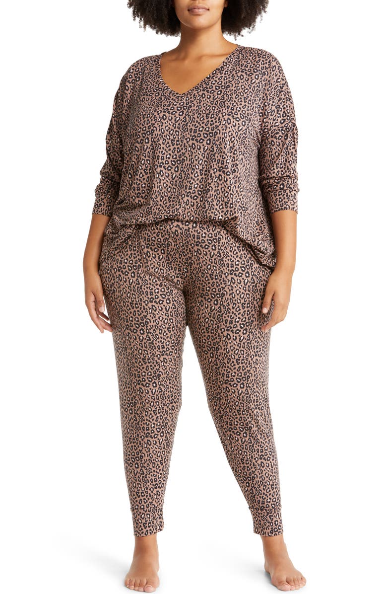 Nordstrom Moonlight V-Neck Jogger Pajamas, Main, color, 