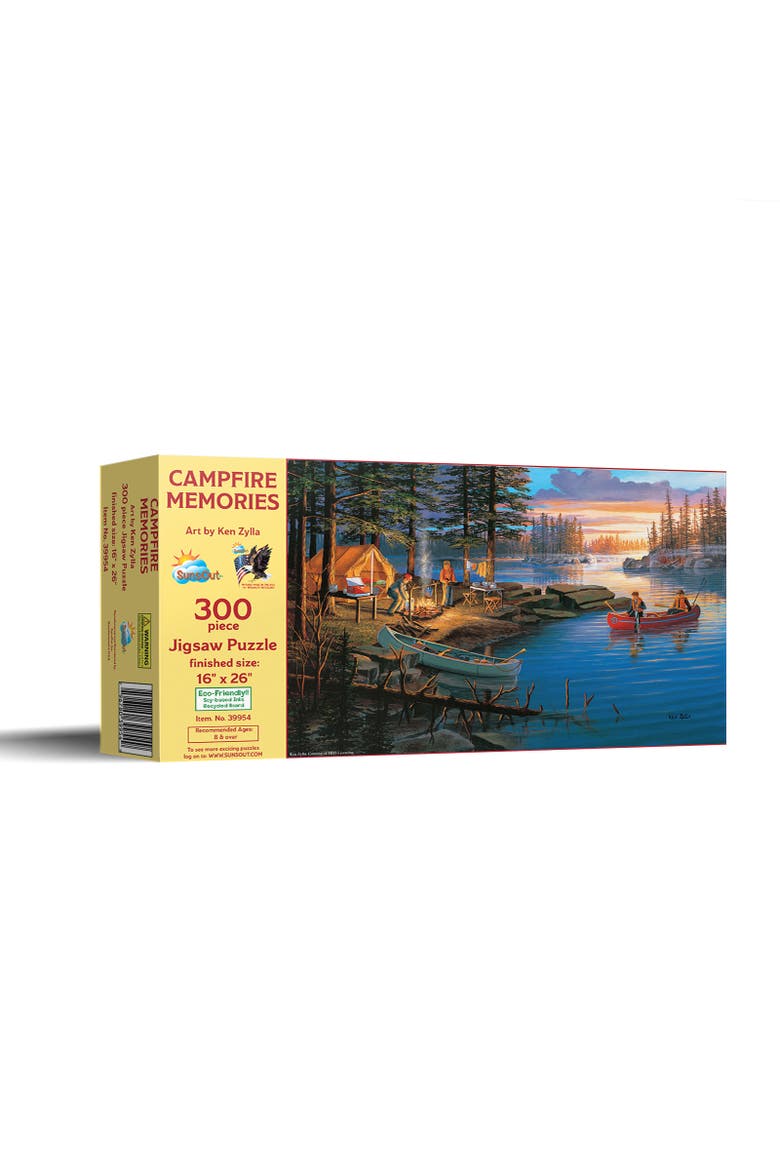 Campfire Memories 300 piece Jigsaw Puzzle for Adults, Main, color, Multicolor