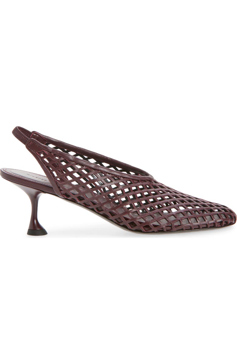 Proenza Schouler Tee Perforated Slingback Pump, Alternate, color, Burgundy