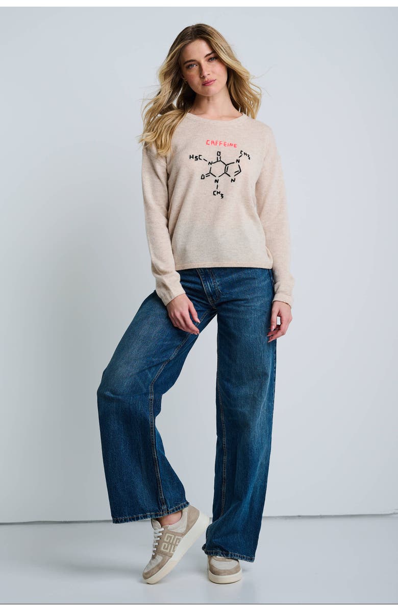 Lisa Todd Perk Up Cashmere Blend Sweater, Alternate, color, Hay