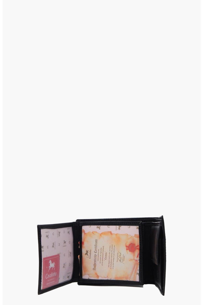 Gentleman Trifold Leather Wallet 505, Alternate, color, Black
