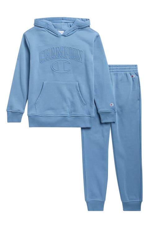 Kids' Embossed Hoode & Joggers Set