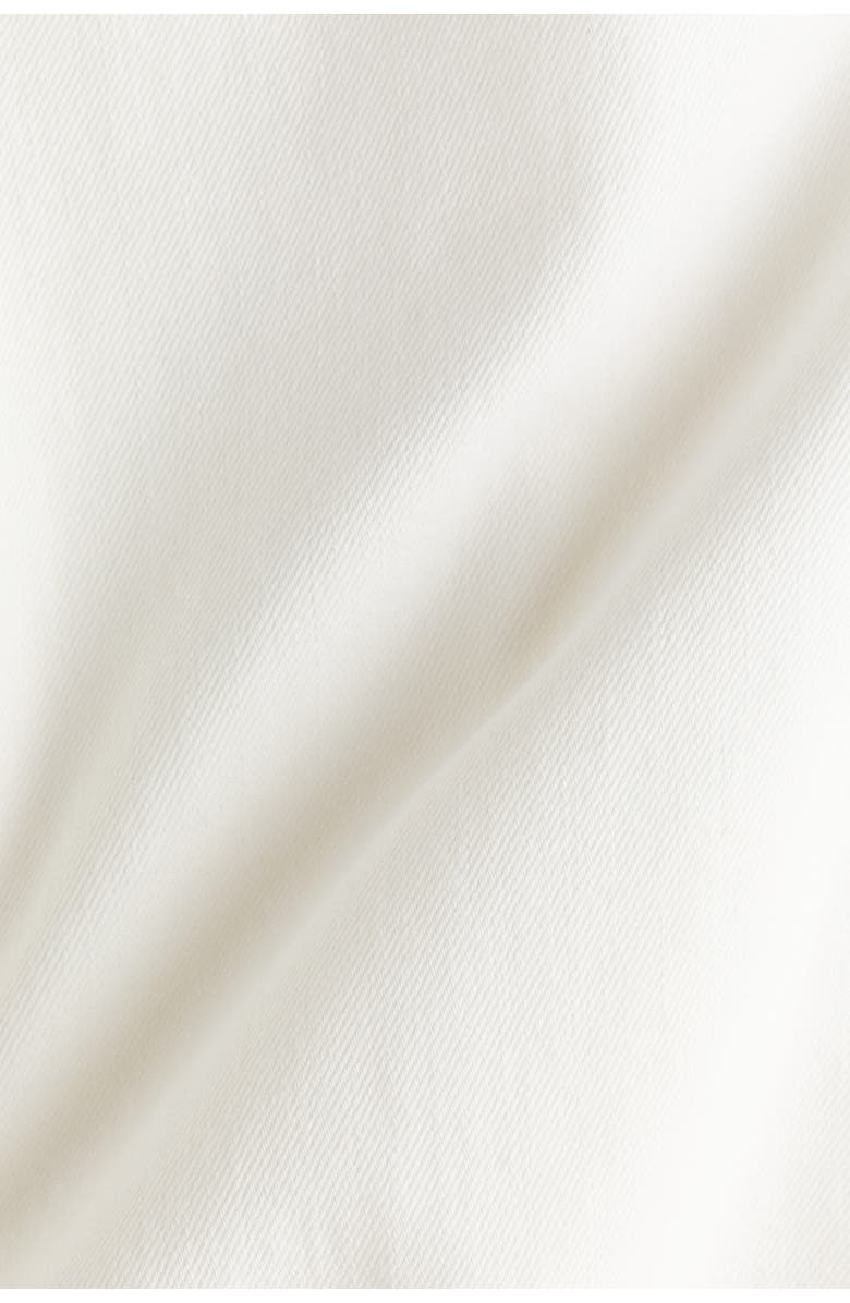 H&M Denim Barrel Trousers, Alternate, color, Ivory