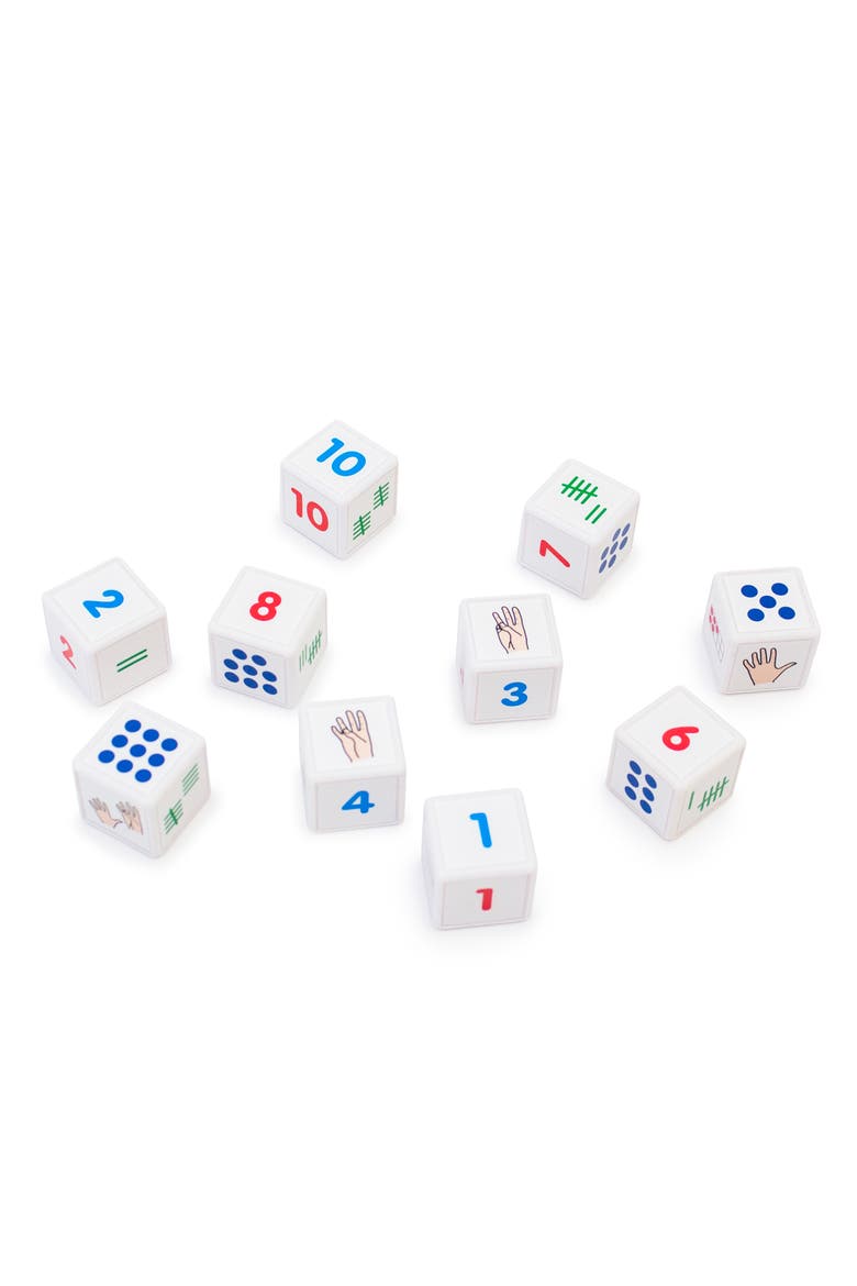Counting Cubes Educational Learning Set Ten Learning Cubes, Alternate, color, Multicolored