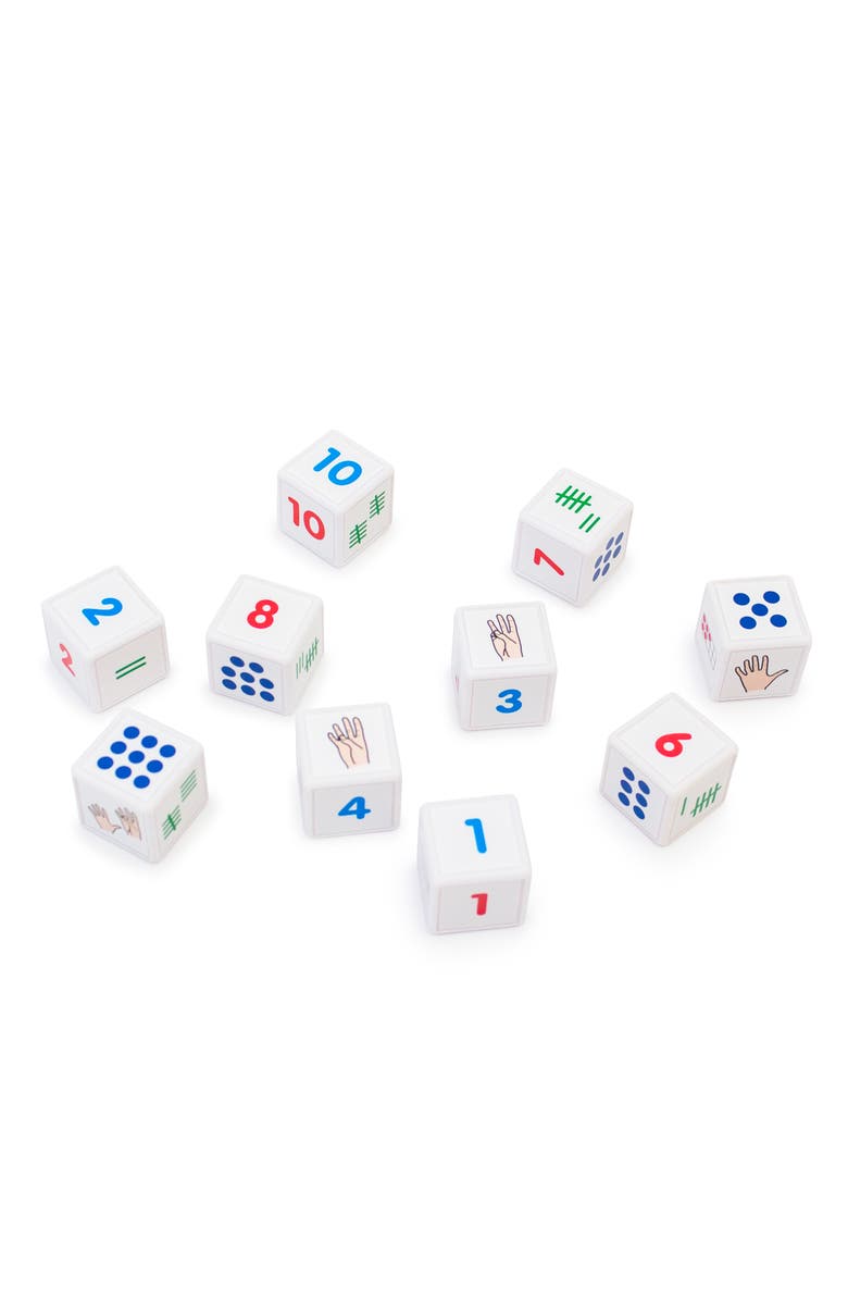 Junior Learning Counting Cubes Educational Learning Set Ten Learning Cubes, Alternate, color, Multicolored