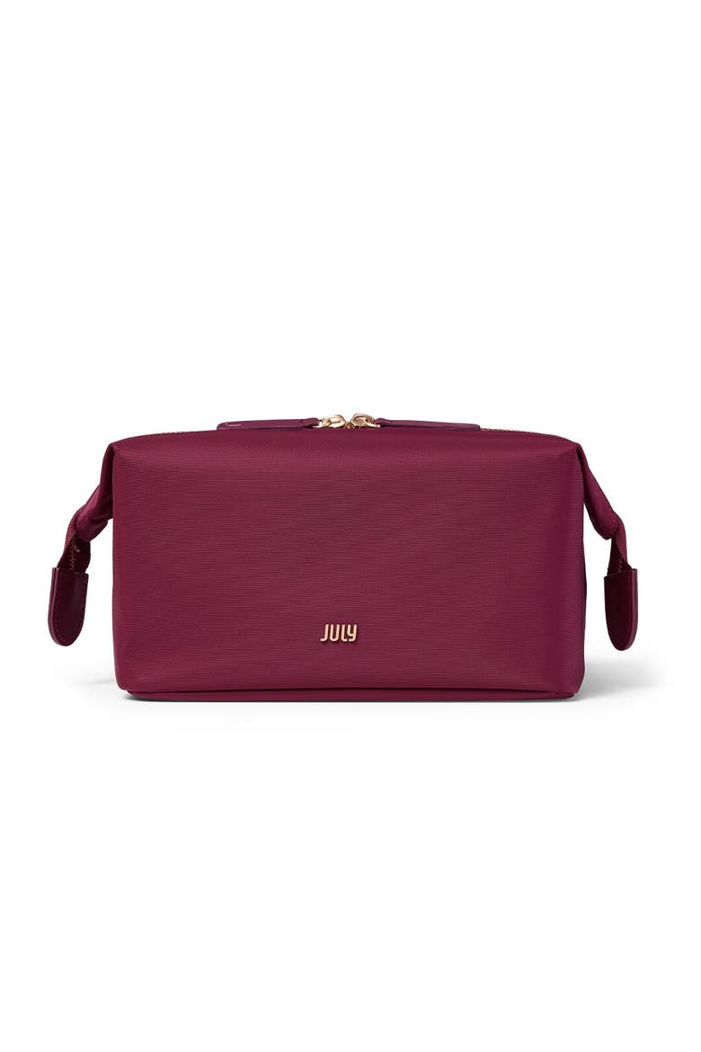 Open Toiletry Bag, Main, color, Grape