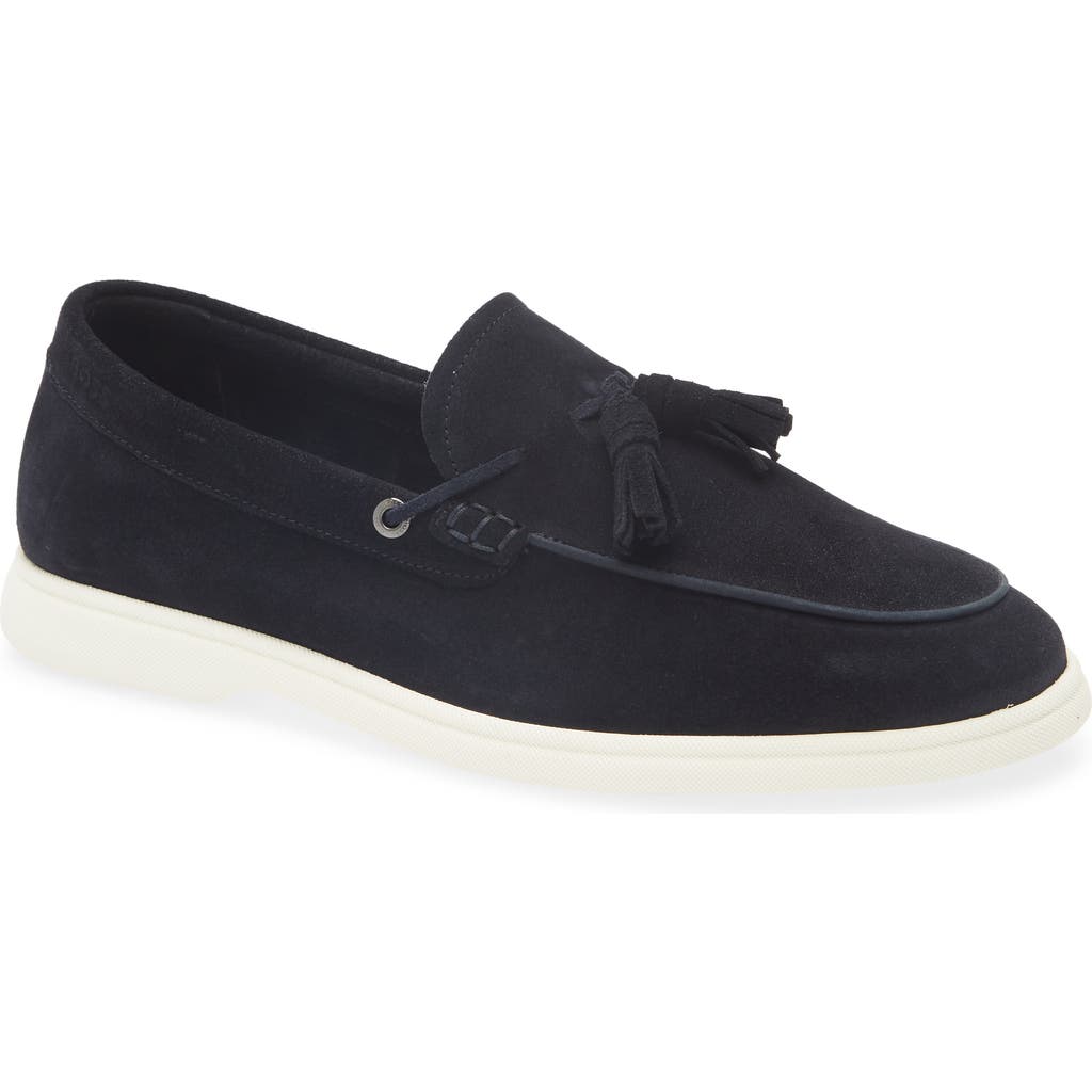 Hugo Boss Boss Sienne Tassel Loafer In Dark Blue