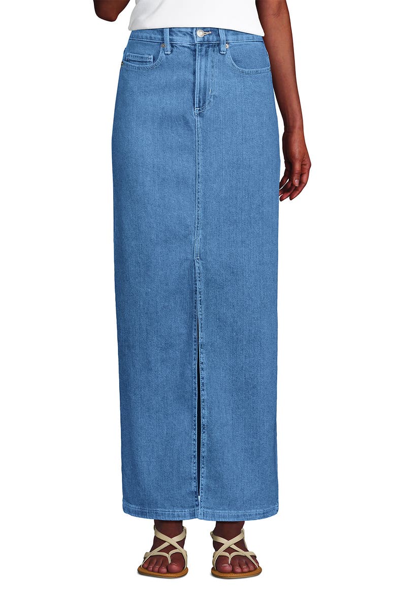 Soft Denim Maxi Skirt, Alternate, color, Hutton Blue Wash
