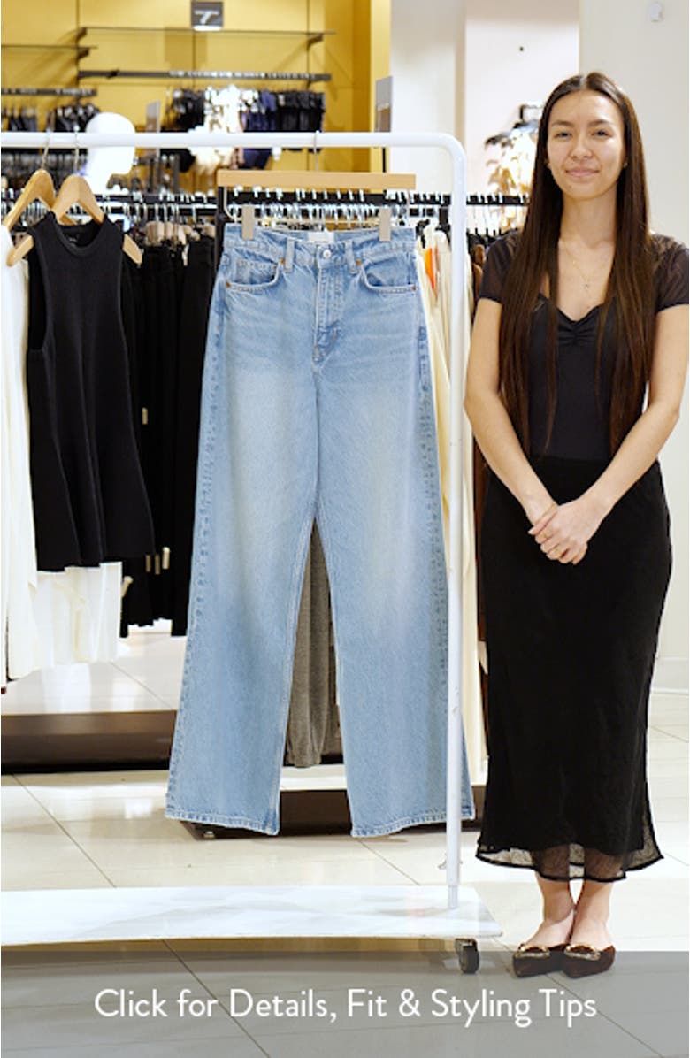 Cary High Waist Slouchy Wide Leg Jeans, sales video thumbnail