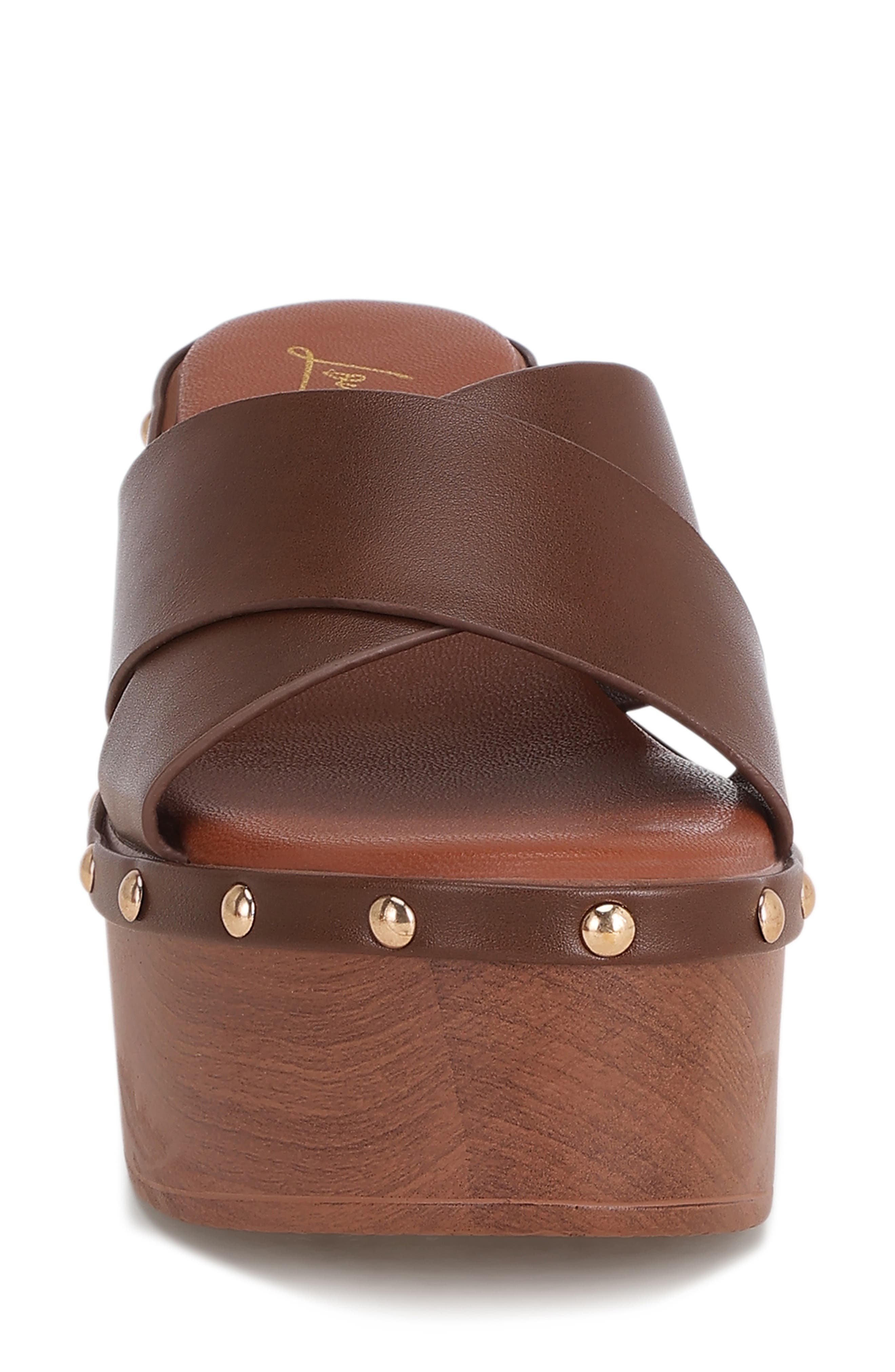 Ciriya Wedge Sandal, Alternate, color, BROWN