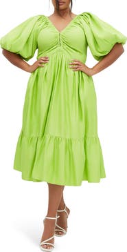 City Chic Grace Tiered Midi Dress