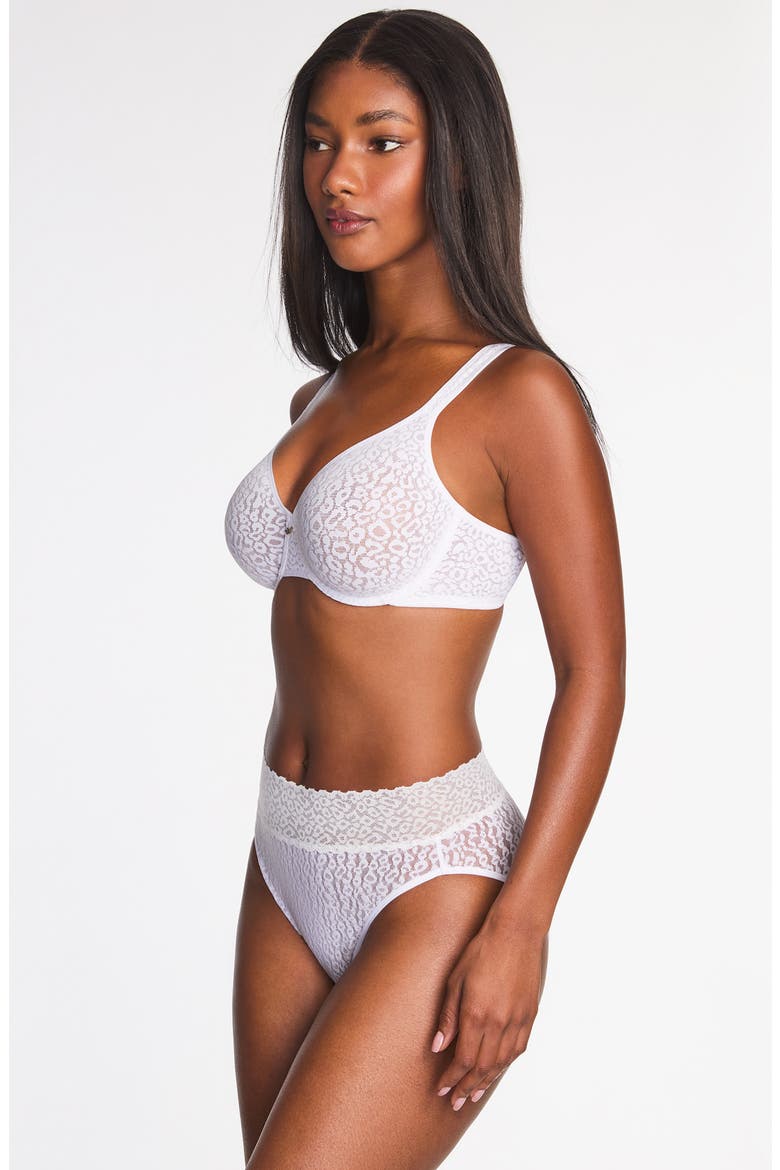 High Bar Underwire Bra, Alternate, color, WHITE