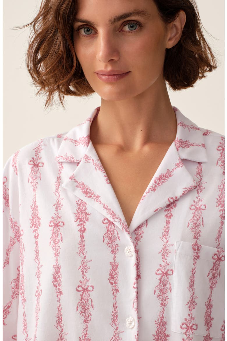 Olivia Pima Cotton Wide Leg Pajamas, Alternate, color, WHITE
