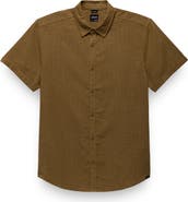 prAna Lindores Hemp Blend Short Sleeve Button-Up Shirt