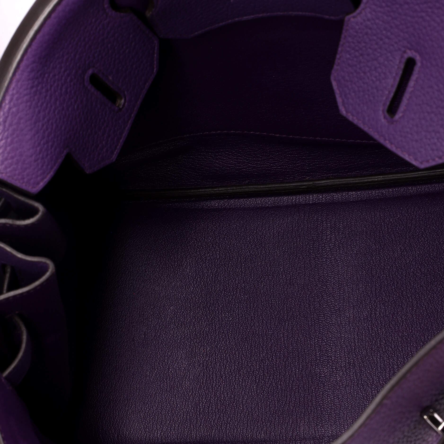 Pre-Owned Hermes Birkin Handbag Purple Togo with Palladium Hardware 30, Alternate, color, Ultraviolet