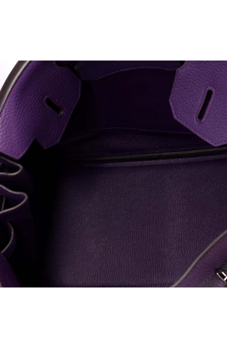 Pre-Owned Hermes Birkin Handbag Purple Togo with Palladium Hardware 30, Alternate, color, Ultraviolet