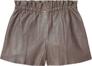 AllSaints Fran Leather Shorts