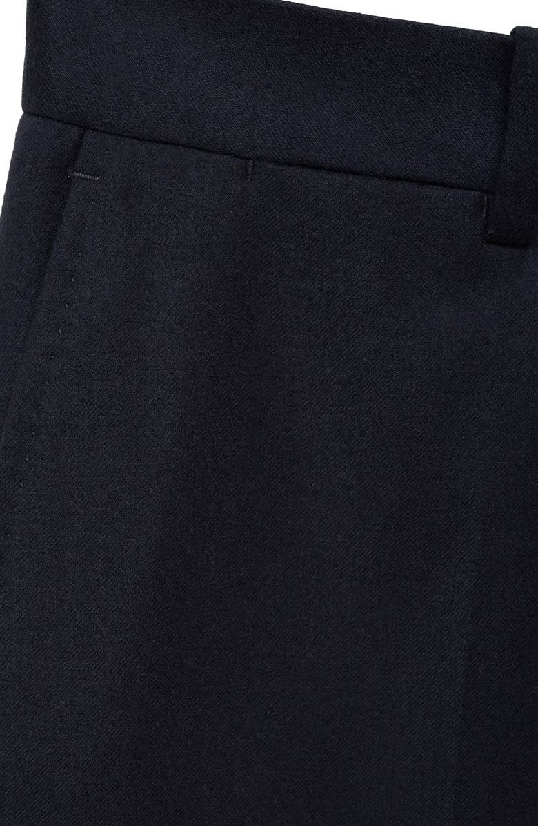 MANGO Slim Fit Virgin Wool Dress Pants, Alternate, color, Dark Navy